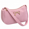 BOLSO ROSADO DE TELA PANA