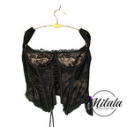 CORSET MARIPOSA NEGRO