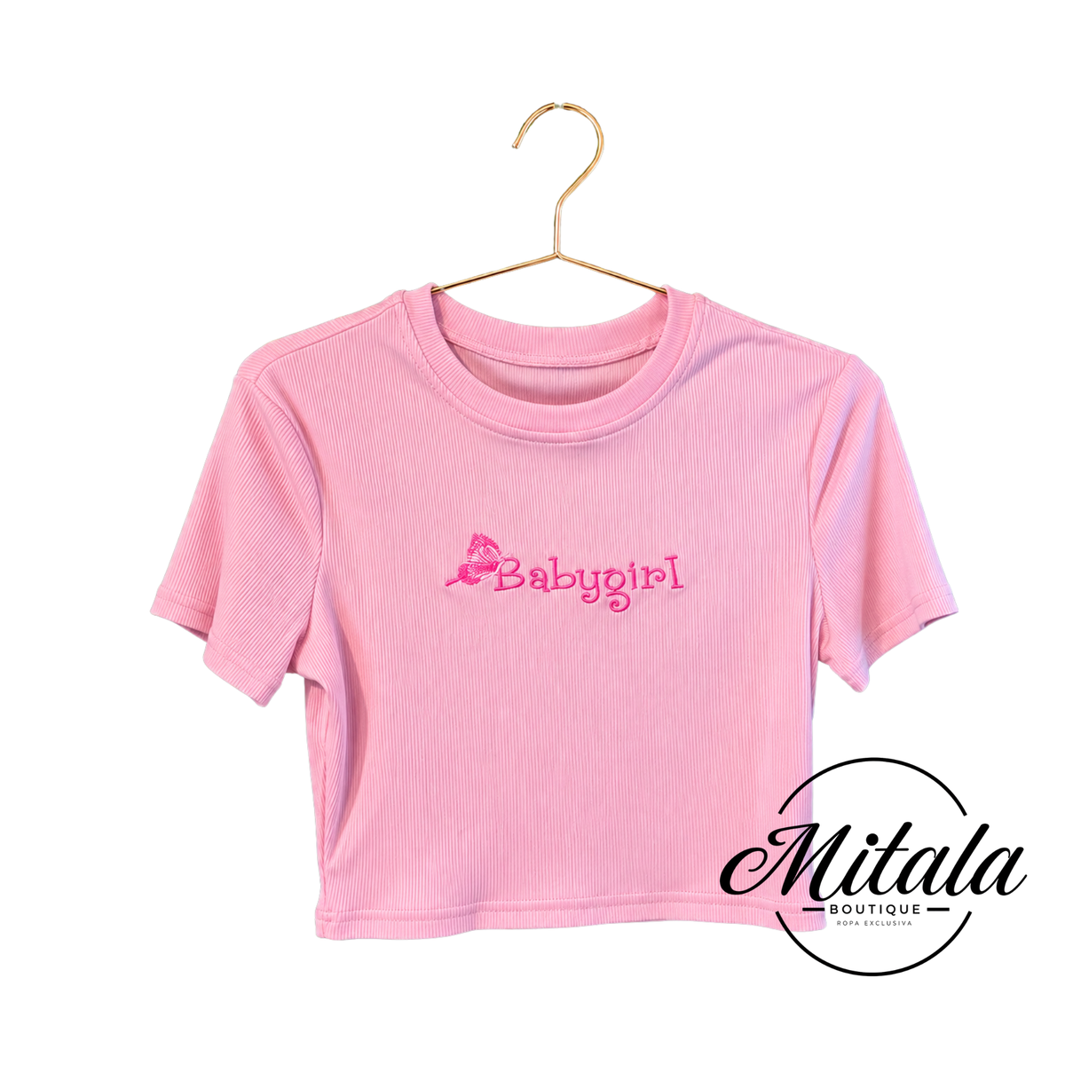 BLUSA ROSADA CUELLO REDONDO